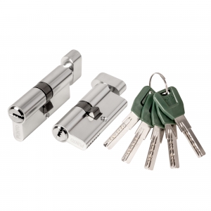 Цилиндровый механизм (A202/90) A2002Knob90(40+10+40) с вертушкой SN никель